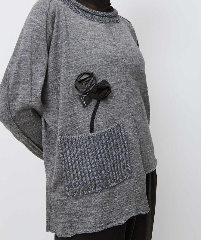 Bize Asymmetric Rose Jumper