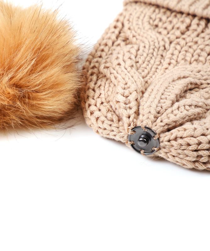Rino and Pelle Faux Fur Bobble Hat
