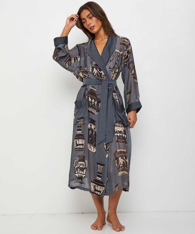 One Hundred Stars Pots Charcoal Gown