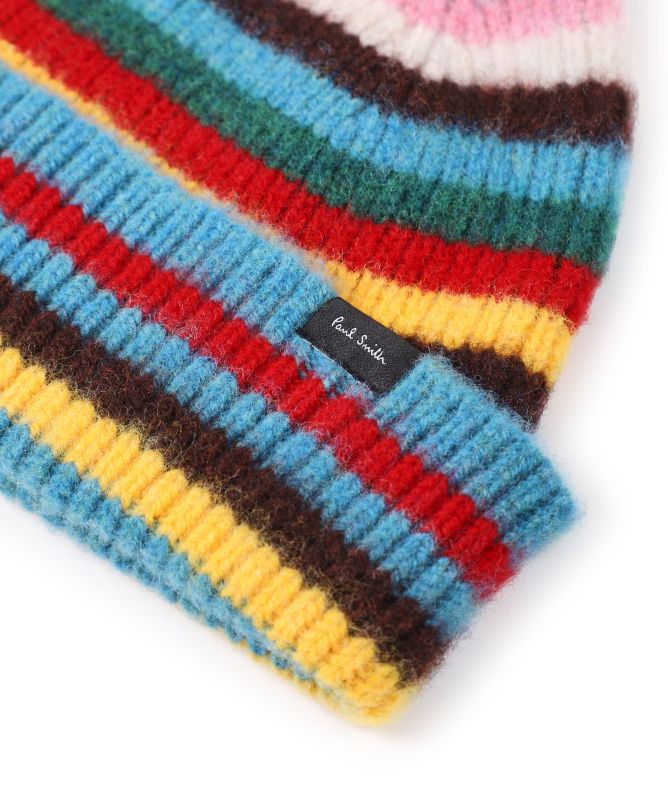 Paul Smith Lambswool Signature Stripe Beanie