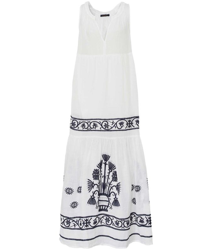 Greek Archaic Kori Crete Sleeveless Maxi Dress