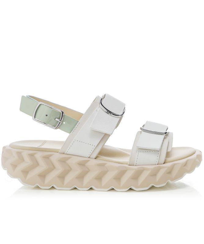 4CCCCEES Jabara Sandy White Sandals