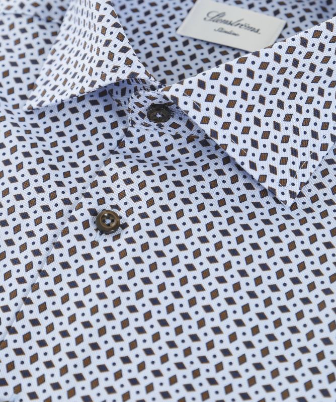 Stenstroms Slimline Diamond Print Shirt