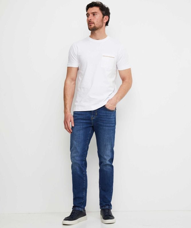 Seinse Slim Fit Dark Wash Jeans