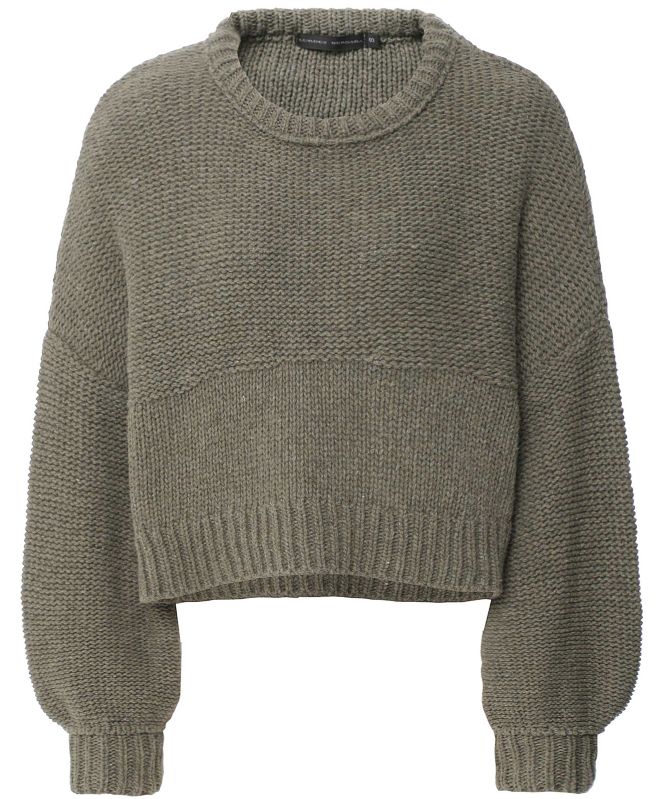 Lurdes Bergada Cropped Wool-Blend Sweater