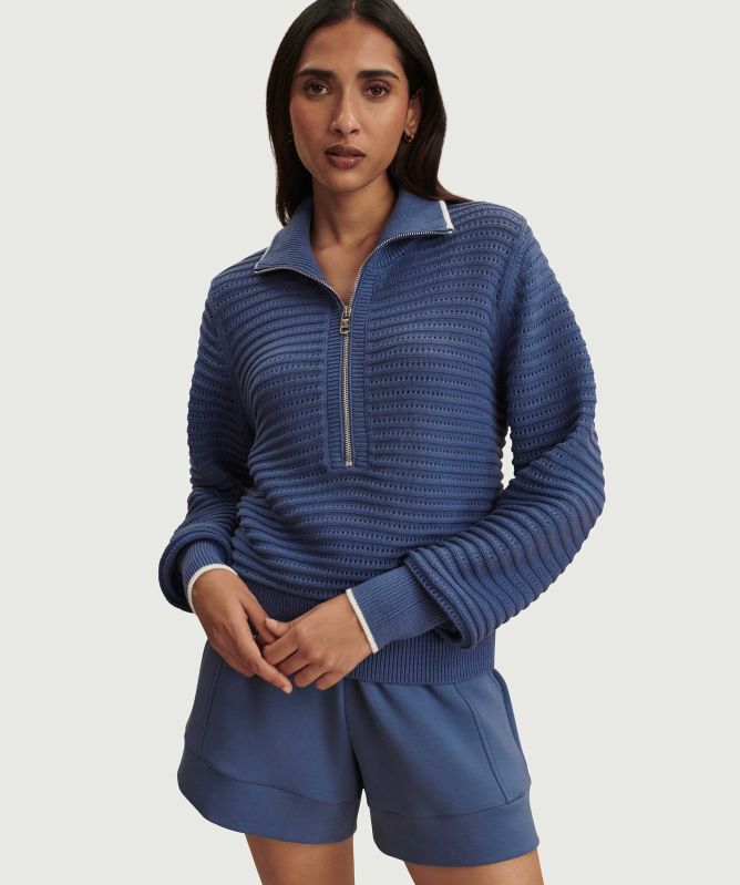 Varley Morwenna Half-Zipper Knit
