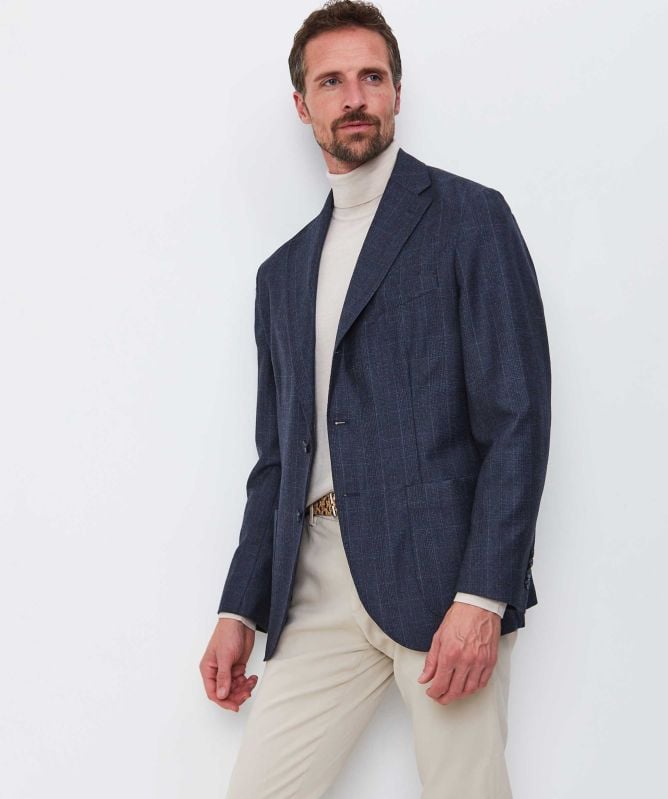 Eton Wool Check Blazer