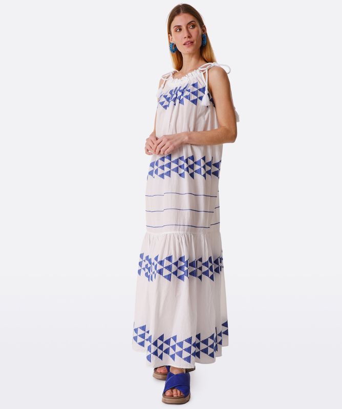 kori maxi dress DORI KORI LINEN MAXI DRESS SWEET WHITE