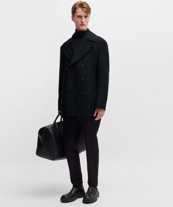 BOSS Wool H-Clay Pea Coat