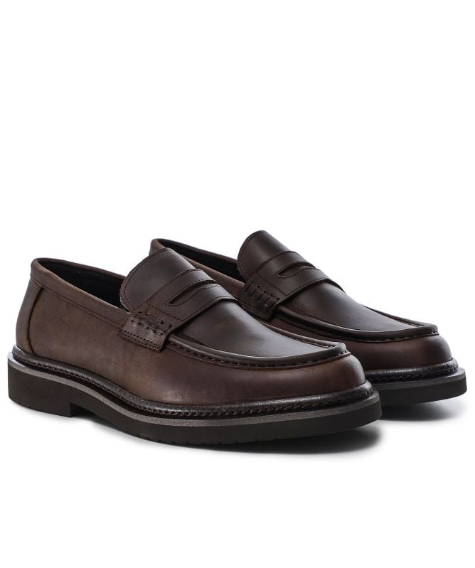 Ahler Leather Penny Loafers