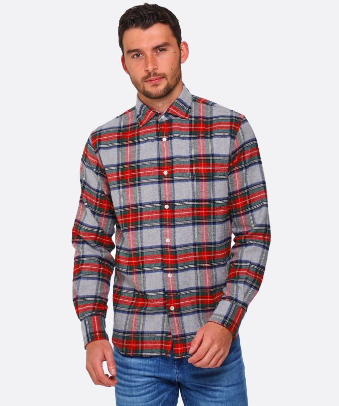 Hartford Flannel Tartan Paul Shirt