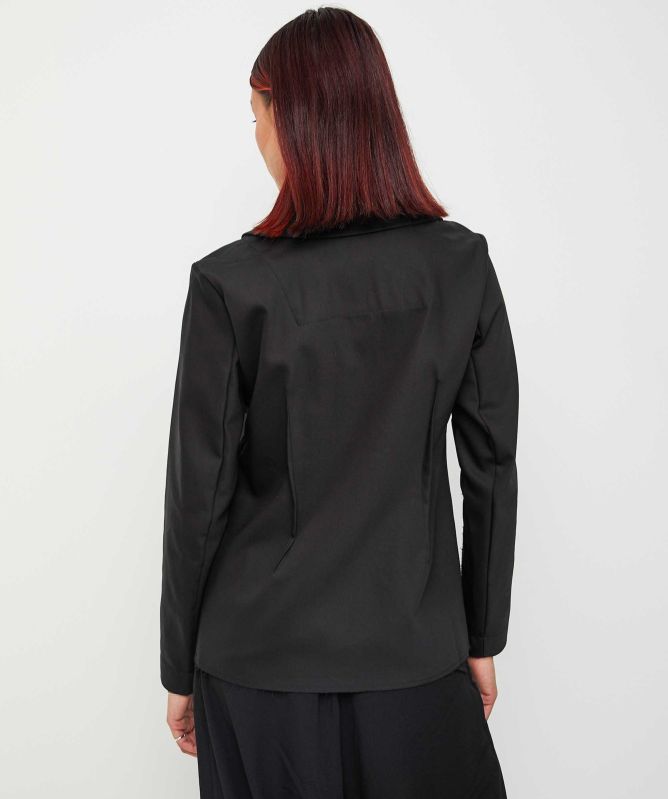 Bize Pleated Circle Blazer Jacket