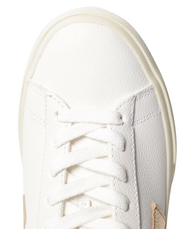 VEJA Campo Chromefree Leather Metallic Trainers