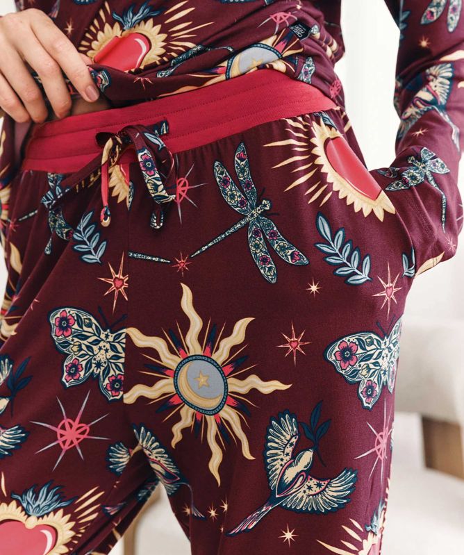 Chelsea Peers Enchanted Glade Print Long Pyjamas