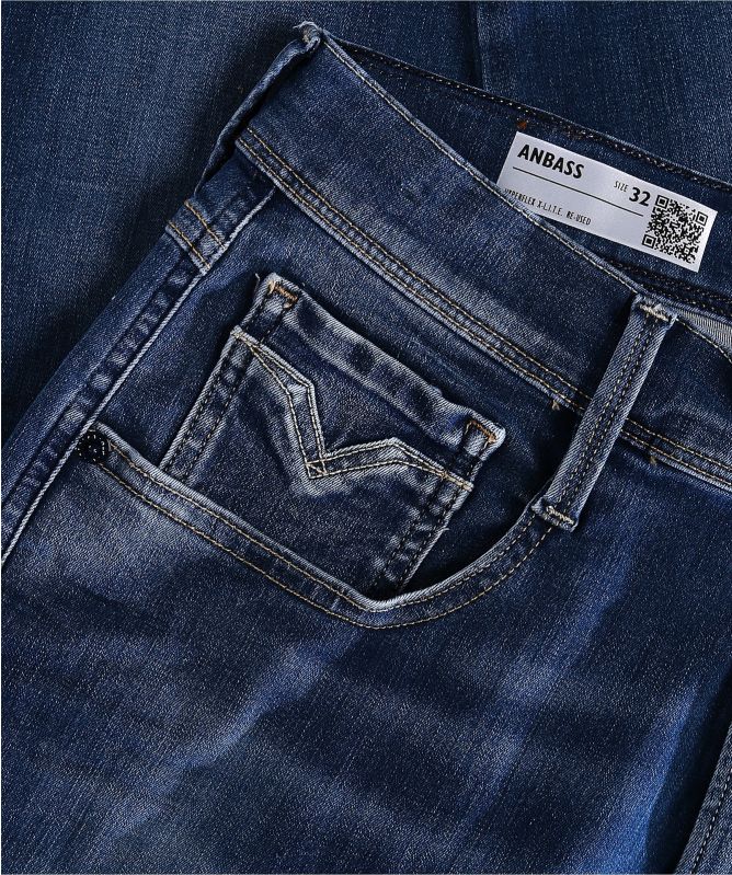 Replay Slim Fit Hyperflex Re-Used Anbass Jeans