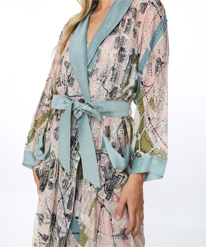 One Hundred Stars Paris Map Full Length Gown