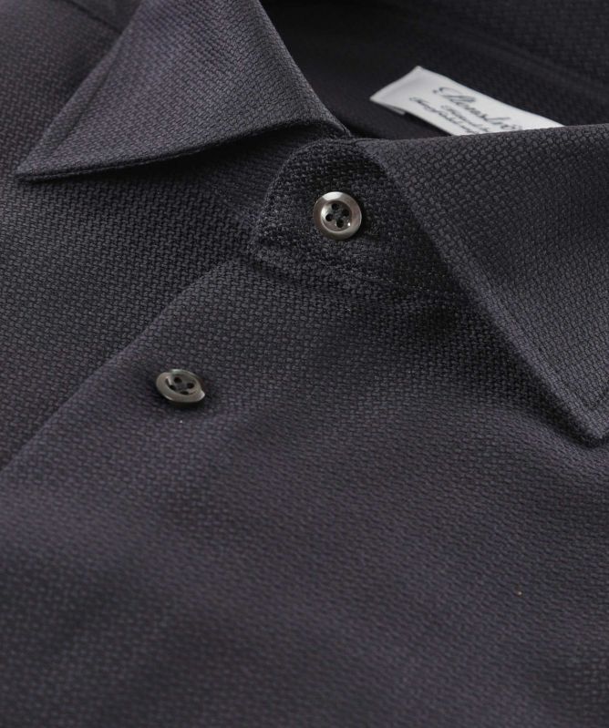 Stenstroms Fitted Body Texture Twill Shirt