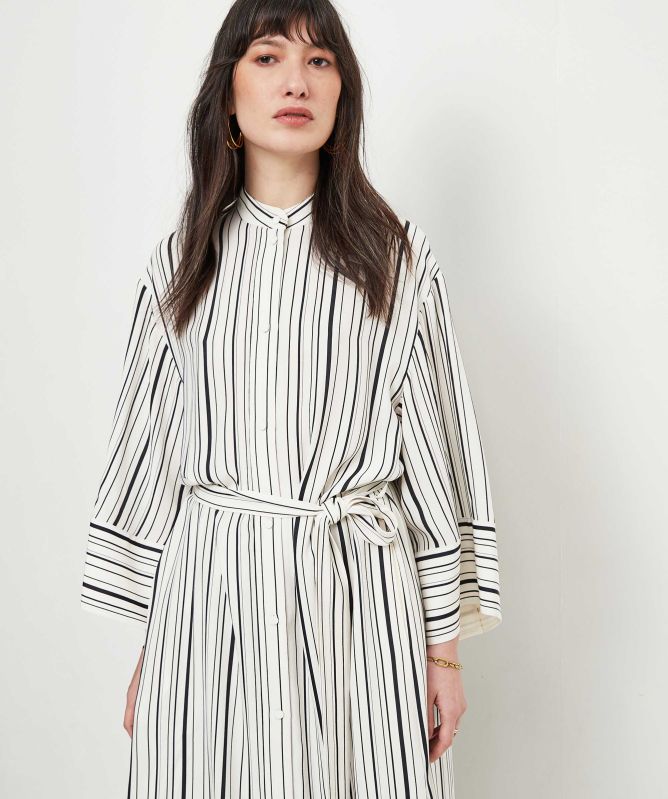 JOSEPH Darius Silk Shirt Dress