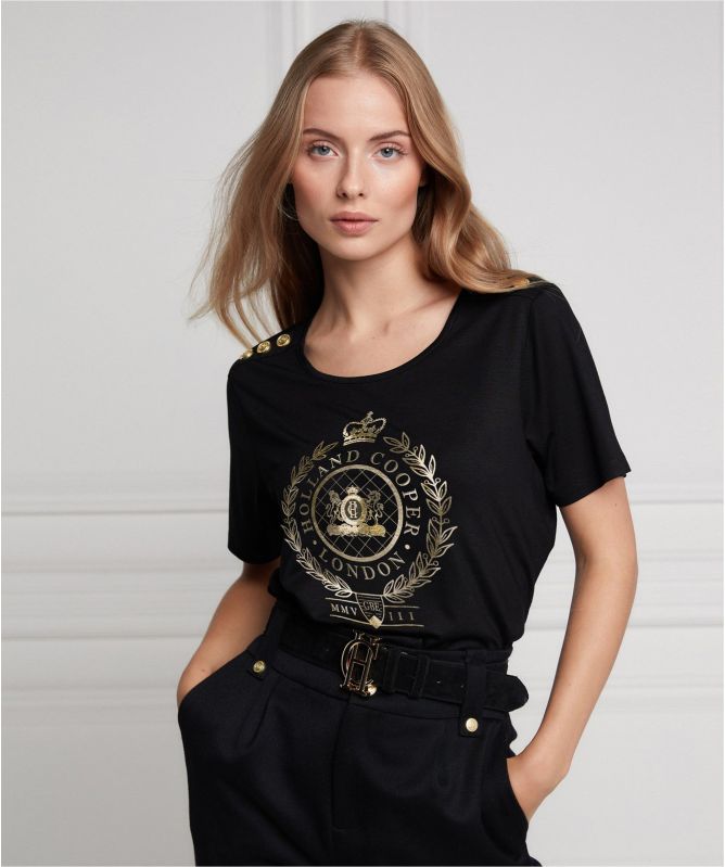 Holland Cooper Ornate Crest Tee