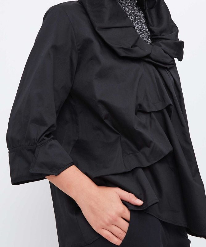 Bize Ruffle Neck Blouse