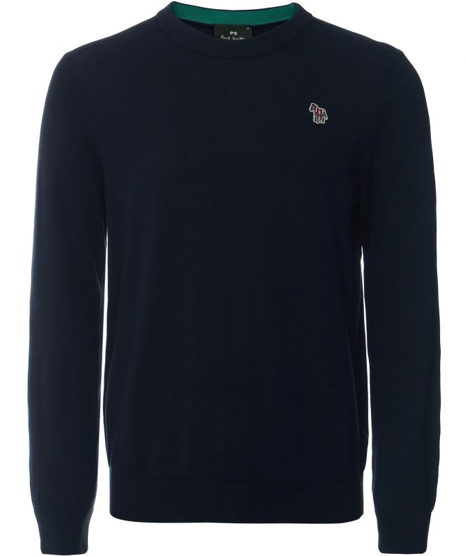 Paul Smith Crew Neck Zebra Sweater