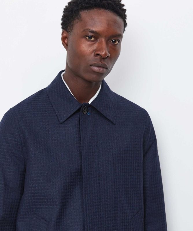 Paul Smith Wool Blend Check Coat