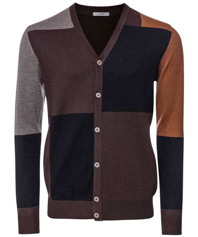 Seinse Colour-Block Cardigan