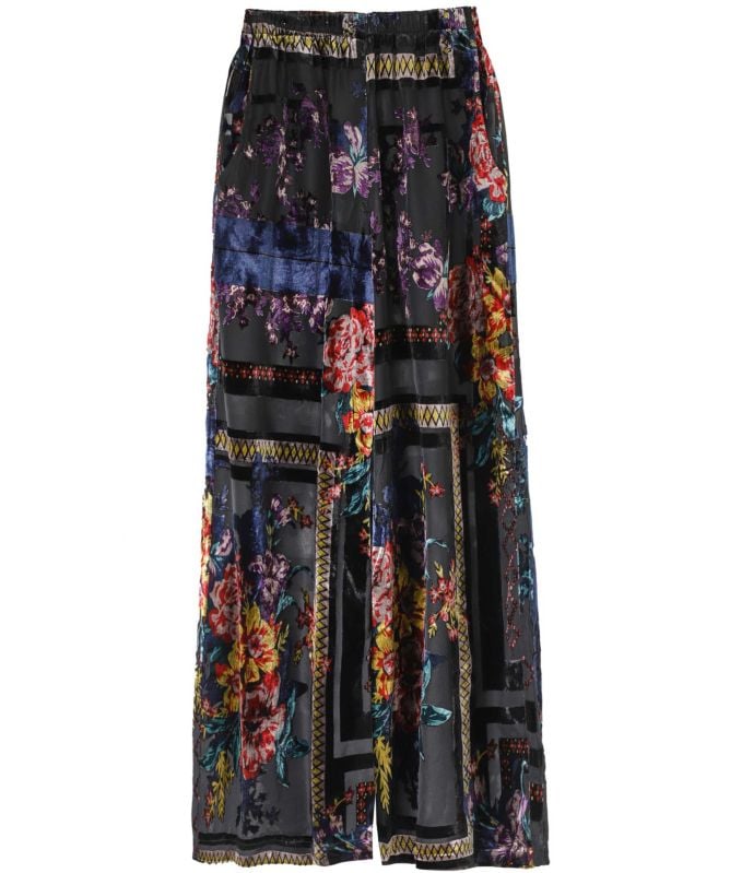 Thanny Devoré Wide Leg Trousers