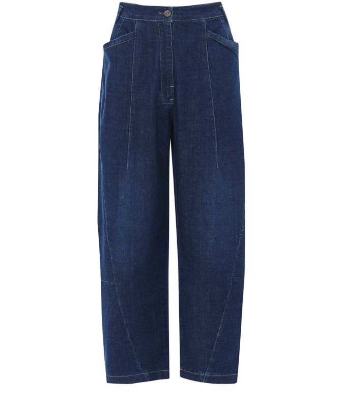 Lurdes Bergada Cropped Barrel Leg Jeans