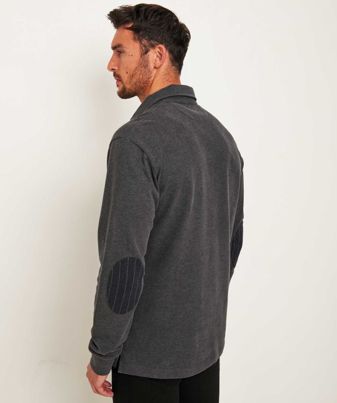 Hackett Elbow Patch Rugby Polo