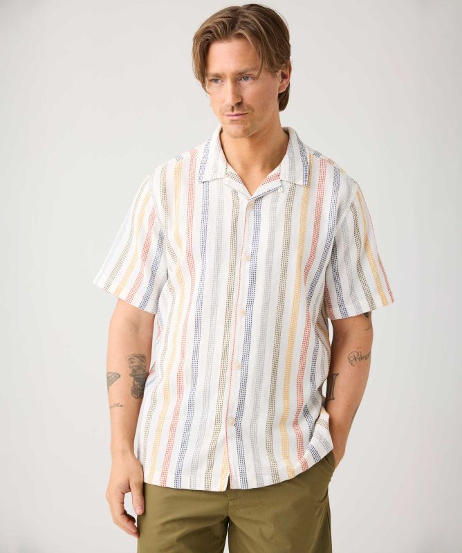Knowledge Cotton Striped Cotton Shirt