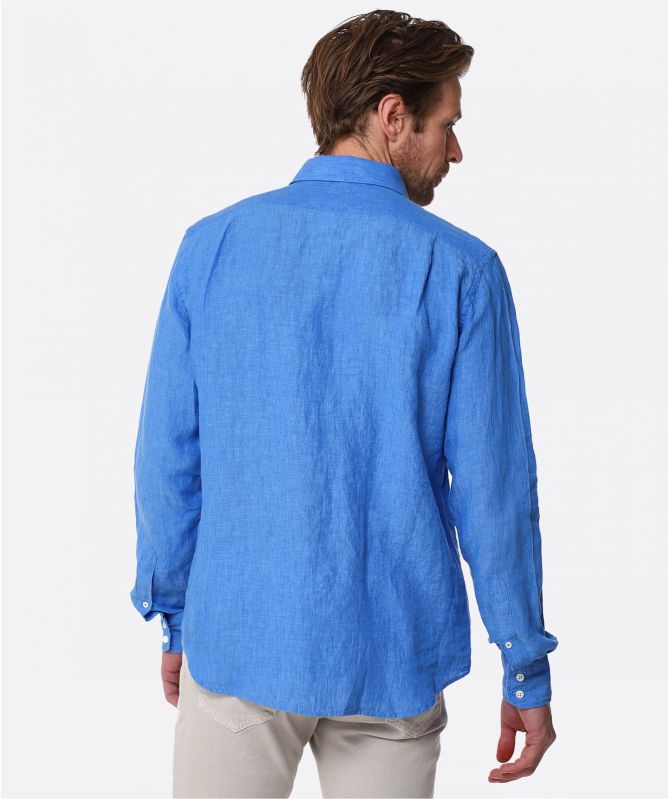 Hartford Linen Fil-a-Fil Paul Shirt