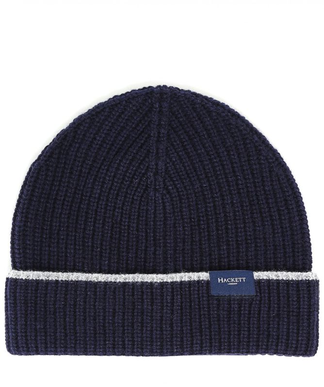 Hackett Cashmere Blend Tipped Beanie