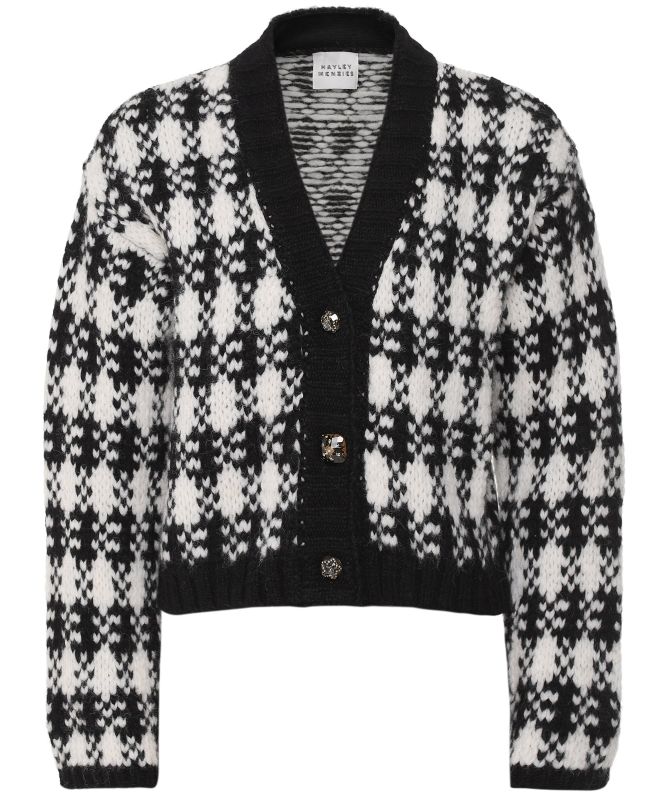 Hayley Menzies Cassidy Alpaca Jacquard Cardigan
