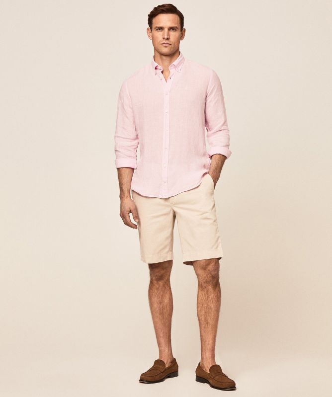 Hackett Slim Fit Linen Shirt