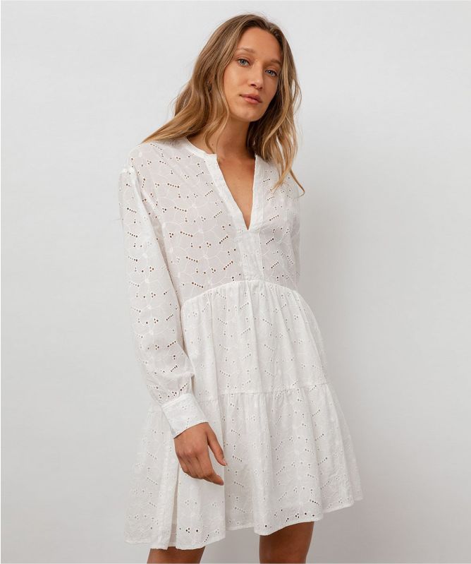 Rails Layla Eyelet Tiered Mini Dress