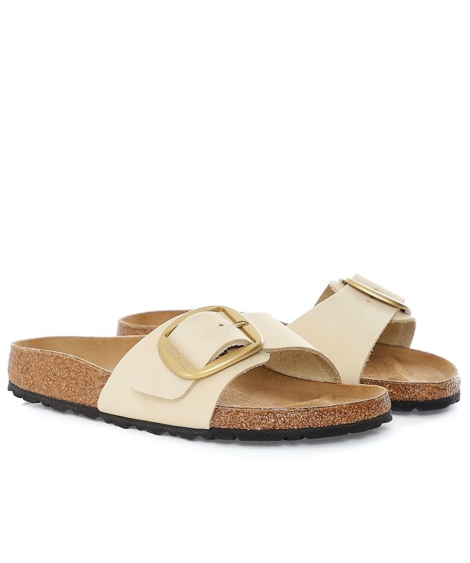 Birkenstock Cream Madrid Big Buckle Sandals