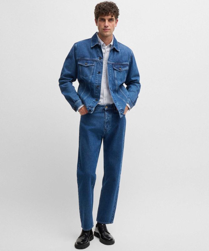 BOSS Striped H-ROAN Oxford Shirt