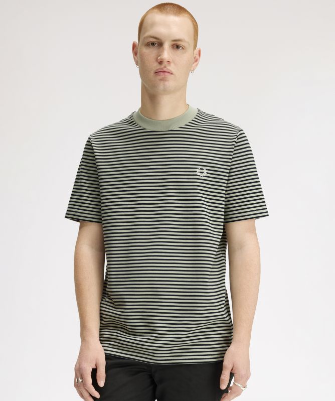 Fred Perry Fine Stripe Heavyweight T-Shirt