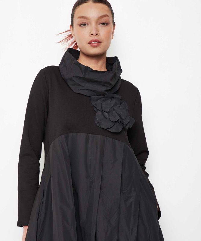 Bize Taffeta Rose Dress