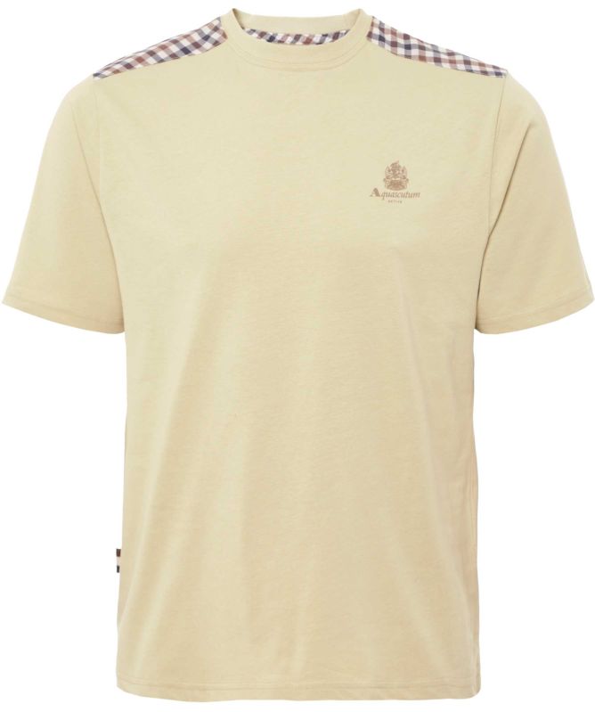 Aquascutum Club Check Shoulder T-Shirt