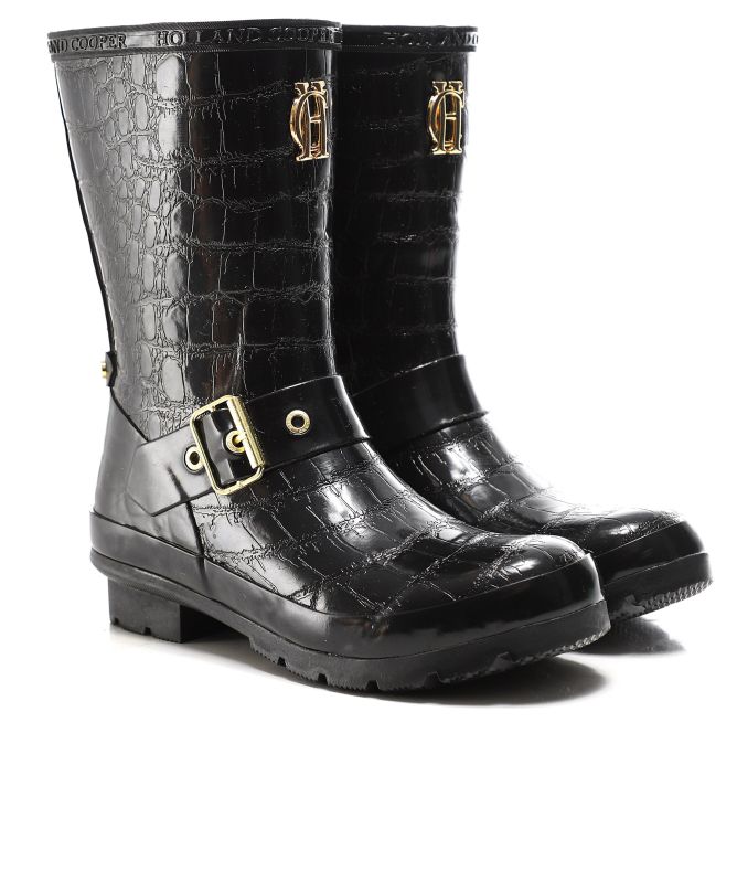 Holland Cooper Sherpa Chelsea Wellington Boots