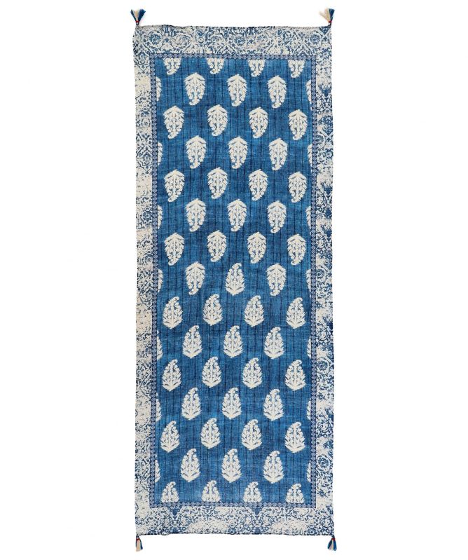 Ahujasons Paisley Print Tassel Scarf