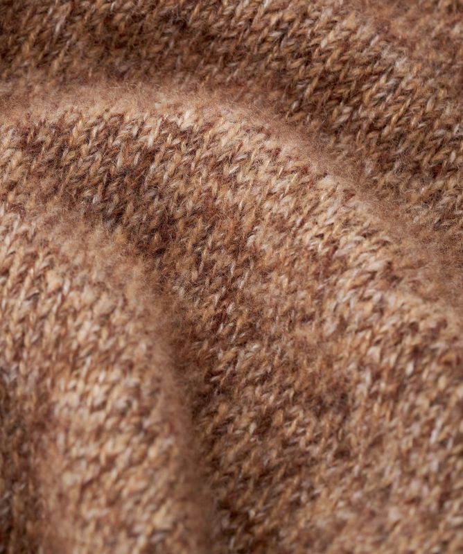 Soft Goat Marled Relaxed Fit Crewneck Sweater