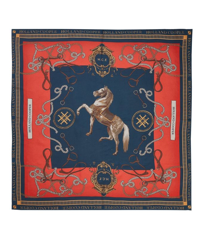 Holland Cooper Regal Horse Silk Scarf