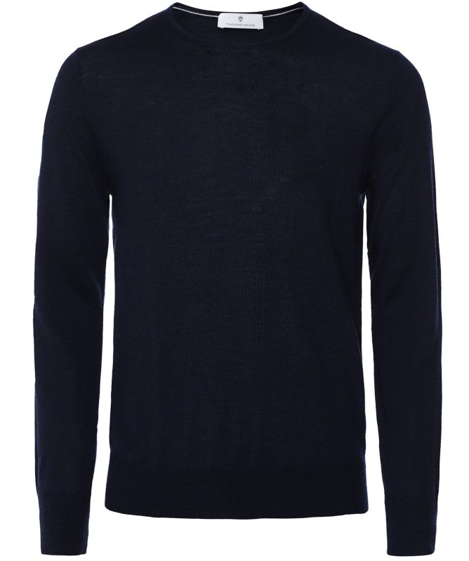 Thomas Maine Merino Wool Crew Neck Sweater