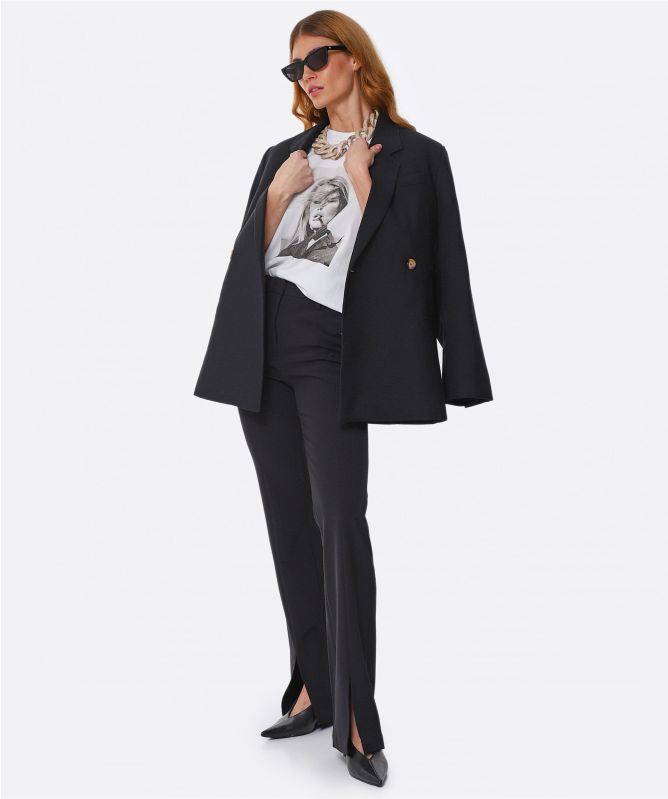 Anine Bing Kaia Tailored Wool Blazer