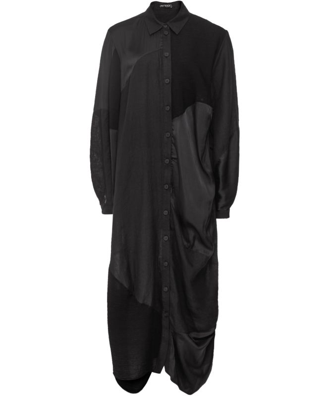 NU London Contrast Fabric Shirt Dress