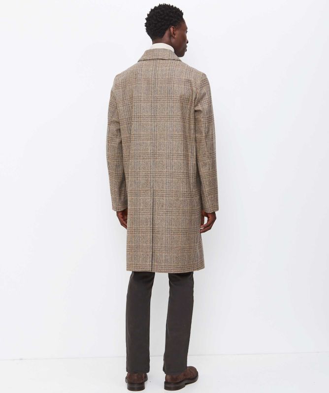 Mackintosh Wool Glencheck Dunkeld Coat