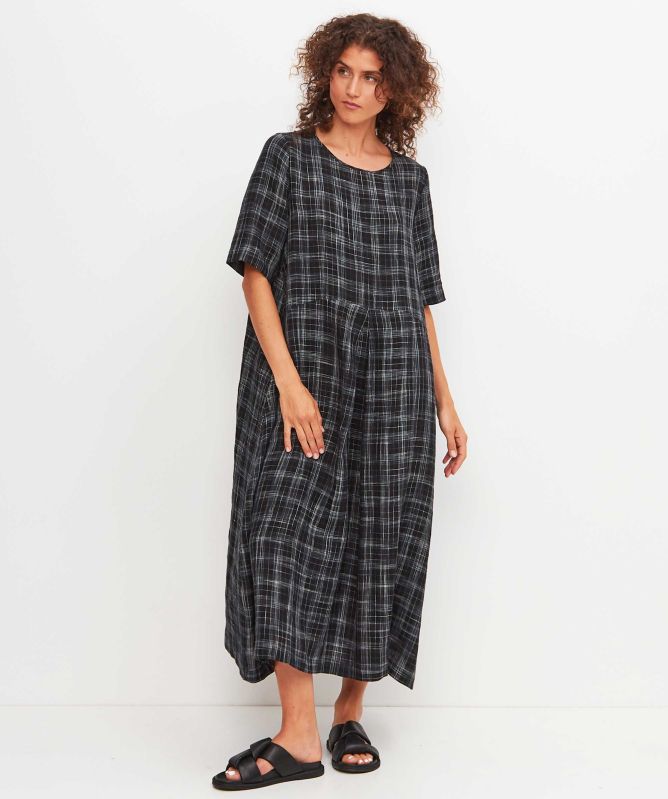 OSKA Linen Check 522/1306 Dress